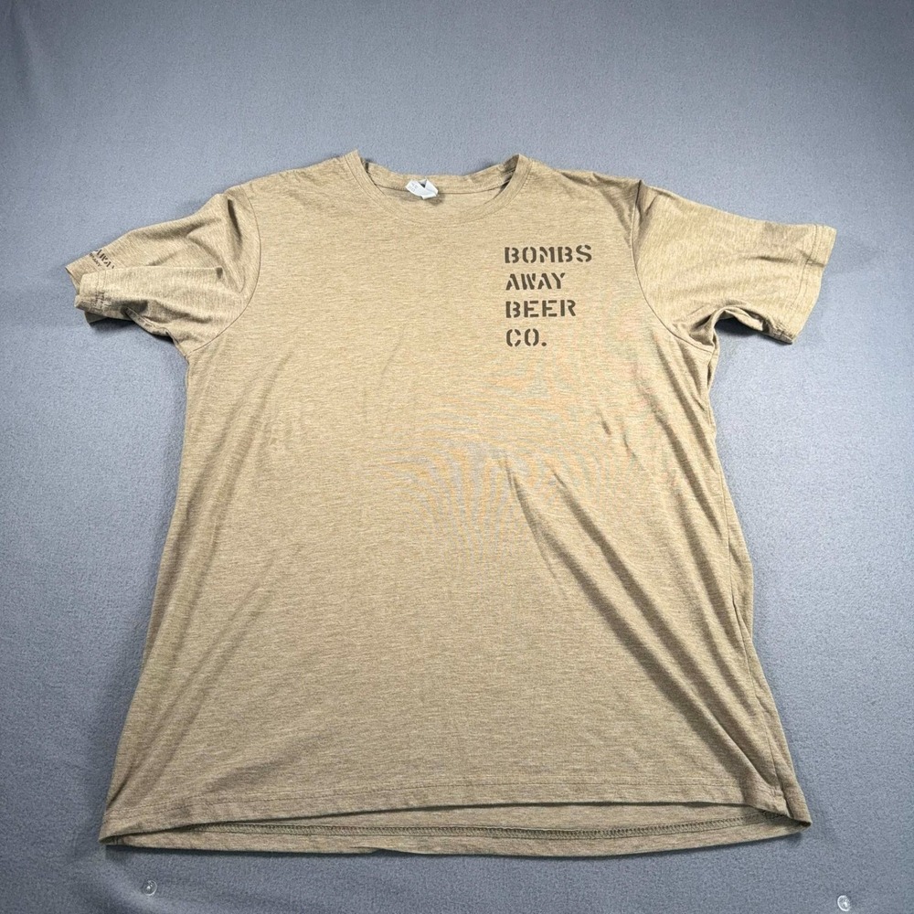 Bombs Away Beer Co. NL Next Level Men's  green T Shirt Size XL Albuquerque NM
